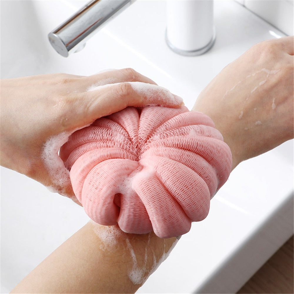 Bath Bubble Ball Exfoliating Scrubber Soft Shower Mesh Foaming Sponge