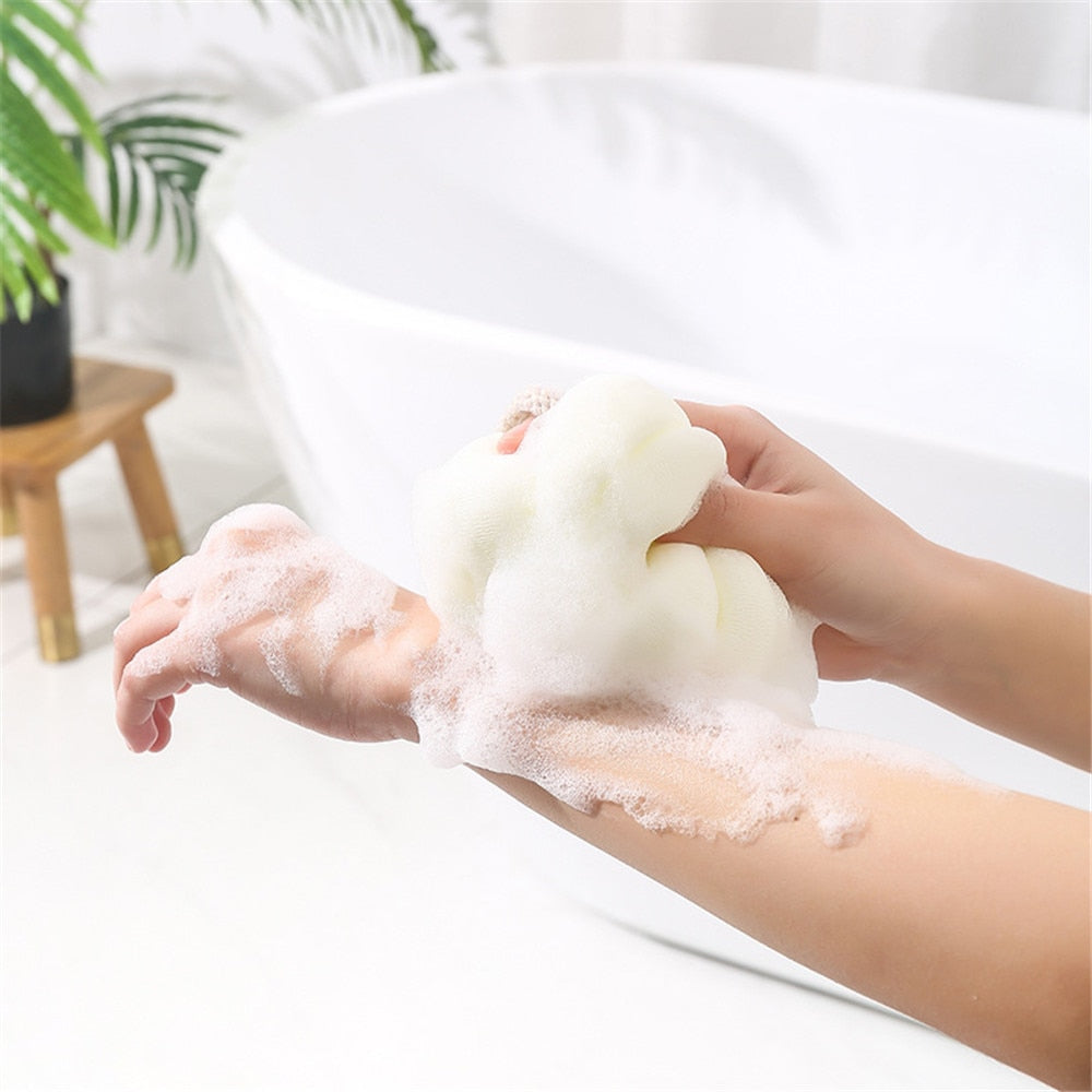Bath Bath Flower Soft Shower Wash Mesh Foaming Sponge for Body